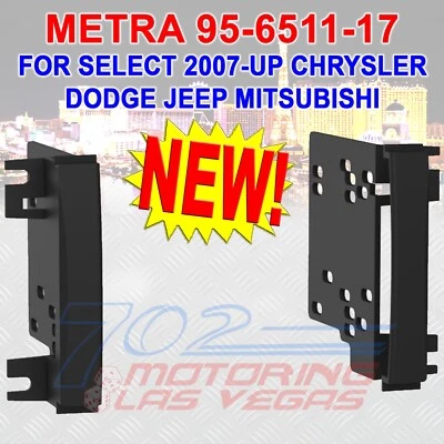 KIT RADIO DOBLE DIN METRA 95-6511-17 PARA CHRYSLER DODGE JEEP MITSUBISHI 2007-UP Foto 1 de 2