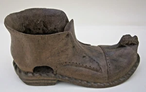 Carved Wood Shoe Sculpture, vintage, 5 1/2 in. long x 2 3/4 in. tall, very nice - Picture 1 of 9