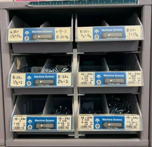 Hillman Hardware Larger Cab 6 Drawer Steel Organizer w/Flat Hd Mach Screws #5961 - Picture 1 of 8