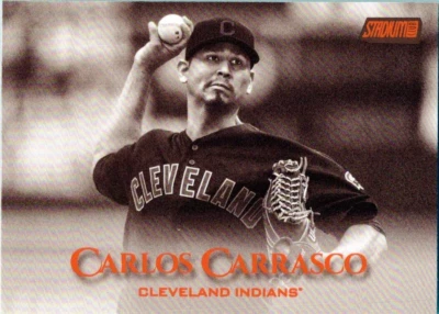 2019 Stadium Club Sepia #37 Carlos Carrasco Cleveland Indians - Image 1 of 2