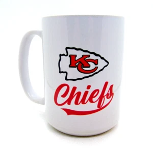 Kansas City Chiefs NFL Ceramic Coffee Mug Tea Cup 15 oz White - Picture 1 of 1