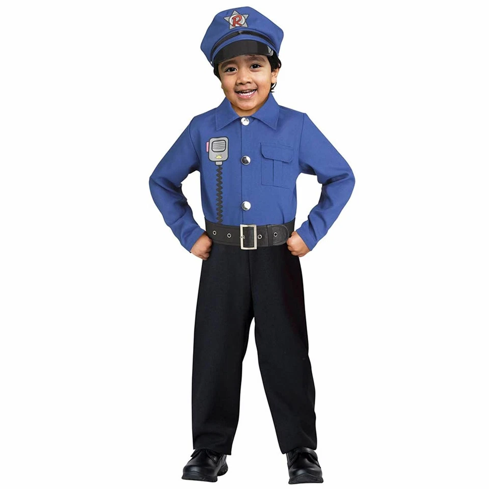 Kids Ryan's World Sound FX Police Officer Costume - Image 1 of 1