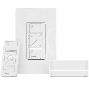 Lutron Dimmer Kit with Smart Bridge Pro with 1 Pico Remote P-BDGPRO-PKG1W - Picture 1 of 1