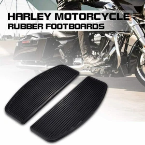 Driver Insert Floorboard Footboards Rubber For Harley Davidson Touring Road King - Foto 1 di 10
