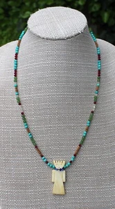 VTG Native American Hopi Hand-Carved Fetish Necklace 24" Long "Repair Project" - Picture 1 of 15