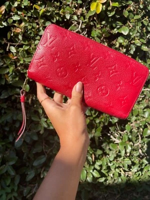 Cartera Louis Vuitton Empreinte Roja, Cartera LV Zippy, Auténtica Cartera LV Foto 1 de 4
