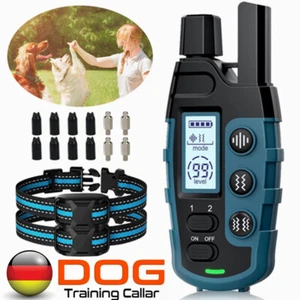 1000m Anti Bell Halsband Hunde Erziehungshalsband Anti Bark Collar für 2 Hunde - Bild 1 von 24