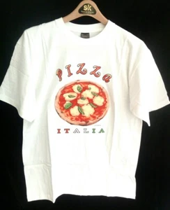 Italian Pizza Souvenir T-Shirt, Quality Imaging, 100% Cotton, Made in Italy - Picture 1 of 4