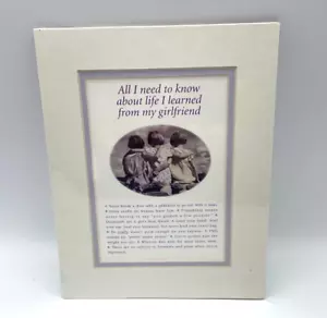 Vintage Print of Best Friends 8x10 Sealed 1993 w/List of Things Taught - Bild 1 von 3