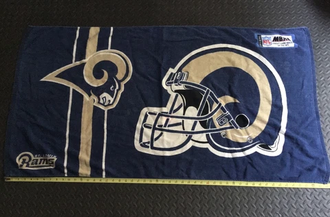 St. Louis Rams Beach Towel. Measures 50x27. Great Shape Cover