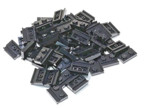 LEGO - 50 Platten 1x2 schwarz mit Führungsschiene / Schiene / 32028 NEUWARE - Bild 1 von 1