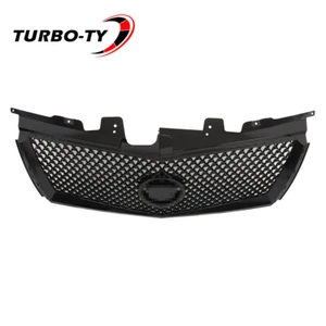 Parachoques delantero rejilla superior malla para Cadillac CTS 2008-13 parrilla negra brillante - Imagen 1 de 17