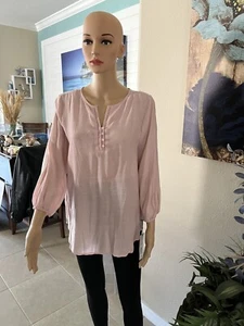 Liz Claiborne Light Mauve Blouse/Top - Women’s Medium NWT - Picture 1 of 7