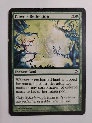 MTG Magic The Gathering Card Dawn's ReflectionEnchant Land Green Fifth Dawn - Image 1 of 2