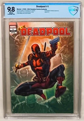 DEADPOOL #1 | CBCS 9.8 | DGC Scorpion Comics Rob Liefeld Variant | Marvel Comics - Image 1 of 2