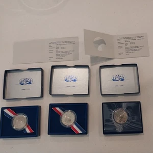 1986-S & D Statue of Liberty Commemorative Proof Half Dollars  With Box & COA - Picture 1 of 8