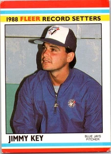 Jimmy Key Toronto Blue Jays 1988 Fleer Record Setters #22 - Picture 1 of 2