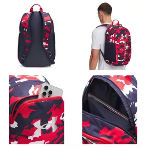 NUOVO zaino Under Armour UA Hustle Sport 6.0 Brasilia 3S rosso Midnight Navy 600 - Foto 1 di 3