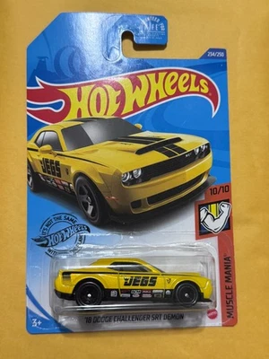 风火轮 2020 #234/250 '18 道奇挑战者 SRT 恶魔肌肉躁狂黄色 — 第 1/4 张图片