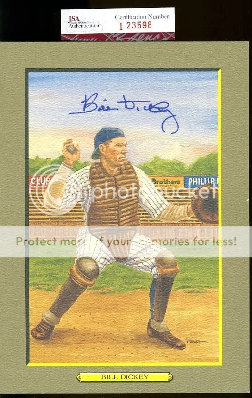 Bill Dickey Jsa Authenticated Autograph Perez Steele Master Work Signed - Image 1 of 1