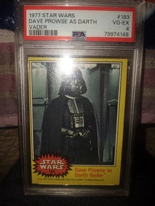 1977 Topps Star Wars Dave Prowse as Darth Vader #183 PSA 4 - Picture 1 of 1