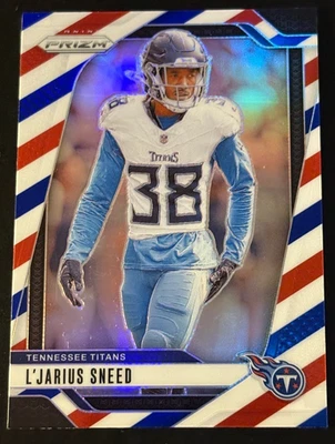 L'Jarius  Sneed 2024 Panini  Mosaic Prizm Red White Blue #283 Tennessee - Image 1 of 2