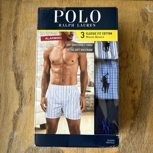 Paquete de 3 boxers tejidos de algodón calce clásico con logotipo XL 40-42 Polo Ralph Lauren para hombre - Imagen 1 de 8