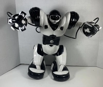 RoboSapien WowWee 2004 Robot Toy 14” White/Black No Remote TESTED/WORKING VG - Image 1 of 2