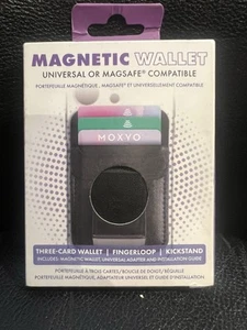 Portefeuille Magnétique Moxyo - Noir - Compatible Universel ou Magsafe NEUF - Photo 1 sur 2