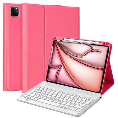 Keyboard Case for iPad Air 13 (M3, 2025/M2, 2024) & iPad Pro 12.9 inch 6th/5t... - Image 1 of 4