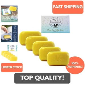 Spa-Quality Dead Sea Sulfur Soap Pack - Enriched with Aloe Vera, 22 oz Total - Picture 1 of 11