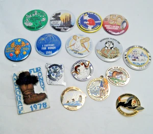 Anchorage Alaska Fur Rendezvous Pin Lot: 7 Collector + 9 Fur Rondy Support READ - Picture 1 of 11