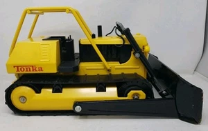 MINT Vintage TONKA BULLDOZER 1970s Yellow T-9 Mighty Dozer 43101 Large 17” READ - Picture 1 of 24