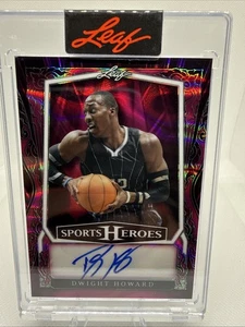 Dwight Howard Auto 2025 Leaf Metal Sports Heroes #1/1 Purple Flood Prismatic - Picture 1 of 14