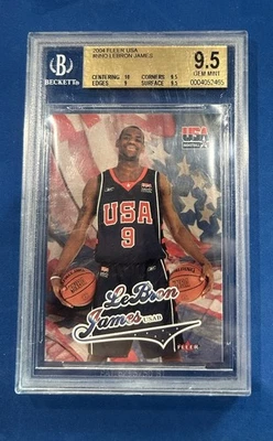 Baloncesto Lebron James 2004-05 Fleer BGS 9,5 EE. UU. 🔥 Quad Grado 10 Cavaliers Foto 1 de 2