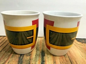 Royal Norfolk Mr.& Mrs.Claus Holiday Coffee Tea Cocoa Mug Cup 12 oz Belt Buckle - Picture 1 of 11