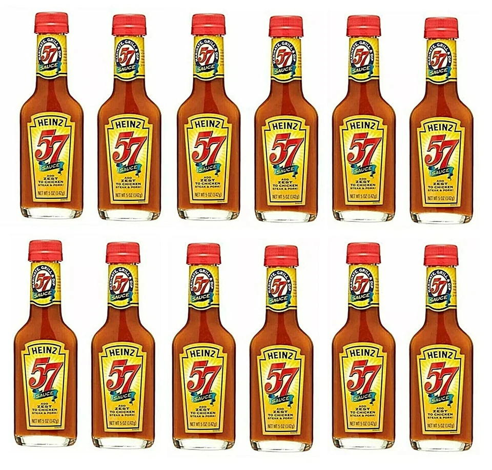 Salsa Heinz 57 Case 12 unidades, botellas de 5 oz envío rápido gratuito 🇺🇸 06/2027 fresca  Foto 1 de 1