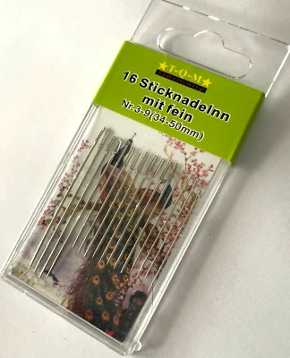 MARKENLOS 16 aghi da ricamo con punta 34 mm - 50 mm aghi ago da ricamo ago da cucito