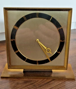 Art Deco Machine Age Tischuhr, Messing, Design Stolz Freres 1935 - Bild 1 von 9