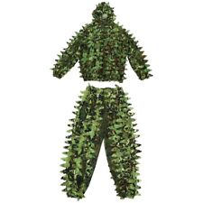 Sticky Flower Bionic Leaves Camouflage Suit Hunting Ghillie Suit Woodland3489