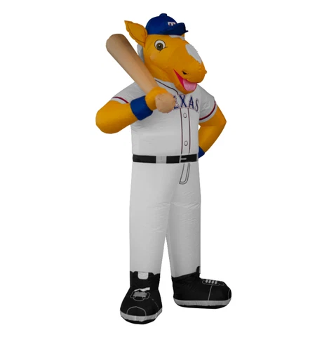 7' Air Blown Self-Inflatable LED Lighted MLB Texas Rangers Captain Mascot Cover