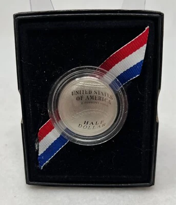 2014 S National Baseball Hall of Fame 1/2 Dollar Proof 50c Coin w/ Box - Image 1 of 4