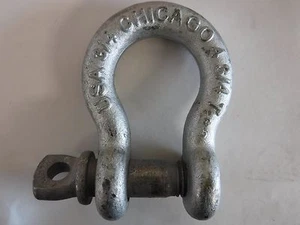 5CJP8 Anchor Shackle, Screw Pin, 9500 lb. (I37E) - Picture 1 of 5