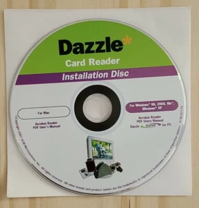 Dazzle For Card Reader Installation Disc Only 2001 For Mac Windows 98 2000 Me XP - Picture 1 of 7