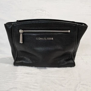 Michael Kors Black Sophie Genuine Leather Messenger Shoulder Bag -No Strap- - Picture 1 of 8