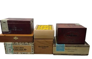 Cigar Boxes Antique to Vintage (lot of 7) Don Tomas Belinda CAO Sancho Panza - Picture 1 of 21