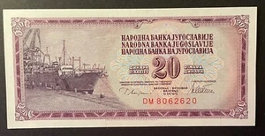 Billete Yugoslavia 20 dinara 1978 sin circular moneda extranjera - Imagen 1 de 2