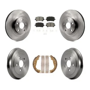 Fits Toyota Corolla Front Rear Disc Brake Rotors Semi-Metallic Pads And Drum Kit - Picture 1 of 12