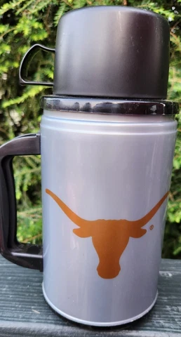 Vtg Texas Longhorns Whirley Therma Cup Mug University of Texas Whirley USA 32 oz Cover