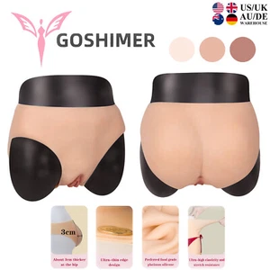 Silicone Fake Vagina Shorts Panty HipShaping Pants For Crossdresser Transgensers - Picture 1 of 15